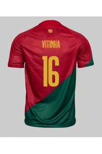 Portugal Vitinha #16 Voetbaltruitje Thuis tenue WK 2022 Korte Mouw